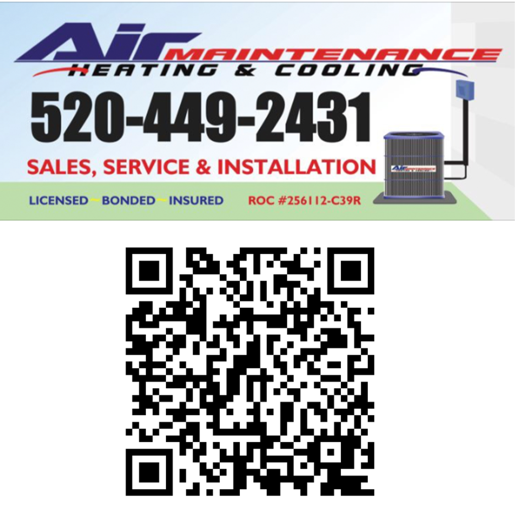 Technician performing HVAC AC repair in Tucson and Sahuarita