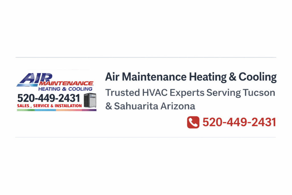 Air Maintenance Heating and Cooling HVAC repair service in Tucson and Sahuarita Arizona